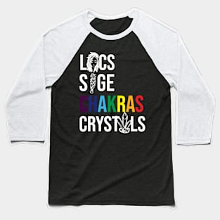 Locs, Sage, Chakras, Crystals T-shirt, Locs shirt, Loc'd T-shirt Baseball T-Shirt